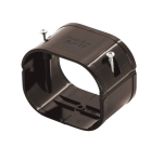 INABA DENKO SJ-77-B Duct Coupler For SLIMDUCT SD-77 Lineset Cover In Brown For Air Conditioner Refrigerant Pipes