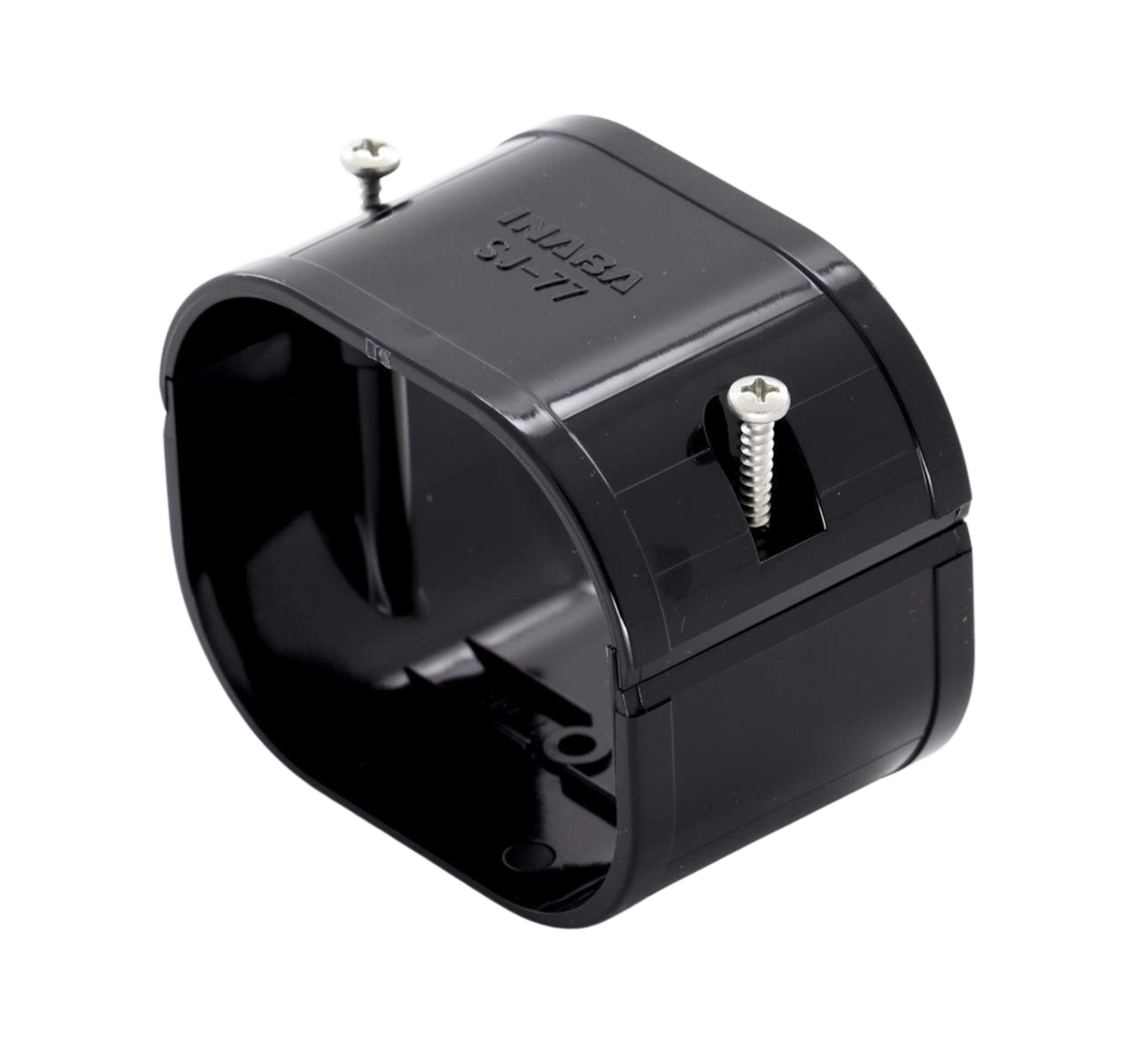 INABA DENKO SJ-77-K Black Duct Coupler For SLIMDUCT SD-77 Lineset Cover INABA DENKO SJ-77-K Duct Coupler For SLIMDUCT SD-77 Lineset Cover In Black For Air Conditioner Pipe Protection