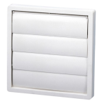 Soler And Palau PER-160 W Ventilation Grille With Gravity Shutter Ø160 mm White UV Resistant Plastic