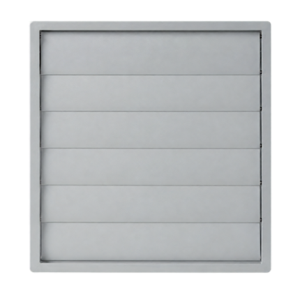 Soler And Palau PER-200 W External Ventilation Grille With Gravity Shutter Ø200 mm Light Grey RAL 7035
