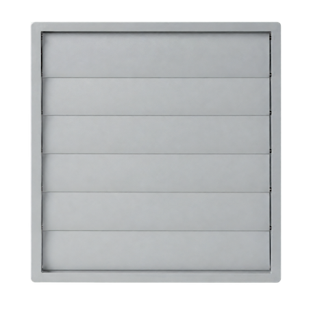 Soler & Palau PER-200 W External Gravity Vent Grille Soler And Palau PER-200 W External Ventilation Grille With Gravity Shutter Ø200 mm Light Grey RAL 7035
