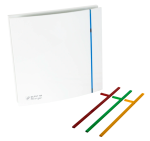 Soler And Palau SILENT-100 DESIGN 3C Bathroom Extractor Fan With Interchangeable Colour Bars For Customisation