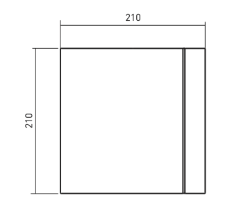 Soler And Palau SILENT-200 DESIGN Matt White Front Cover 5210021400 Dimensions 210 × 210 mm For Bathroom Fans