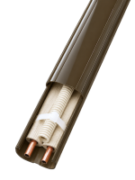 INABA DENKO SLIMDUCT SD-77-B Brown PVC Duct For Air Conditioner And Heat Pump Refrigerant Pipe Trunking Systems