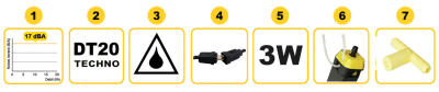 SICCOM FLOWATCH SILENCE DT20 Condensate Pump Key Benefits 17 dB(A), 20 l/h, 3 W, IP24 And Plug And Play Connectors