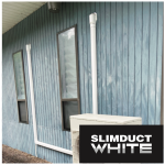 INABA DENKO SLIMDUCT SD-77-W White Decorative Trunking System Installation For Air Conditioner Refrigerant Pipes